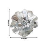 4 Packs Of Simulated Sliver Rose Flower Wall Decoration 20"