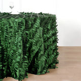 3D Leaves Polyester Rectangular Tablecloth 90"x132"
