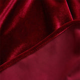 Premium Velvet Table Runner 14"x108" Deep Red
