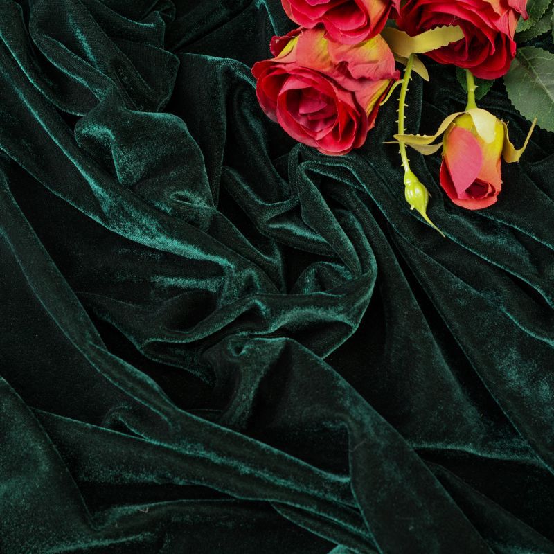 Premium Velvet Table Runner 14"x108" Dark Green