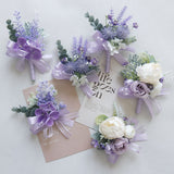 6pcs Wedding Accessories Wrist Corsage Lily