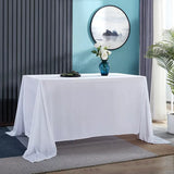 Gold Velvet Rectangular Tablecloth 60"x126" White