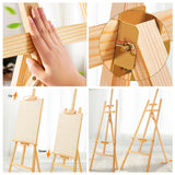 Wooden Painting Easel Yellow Pine Solid Wood 69“