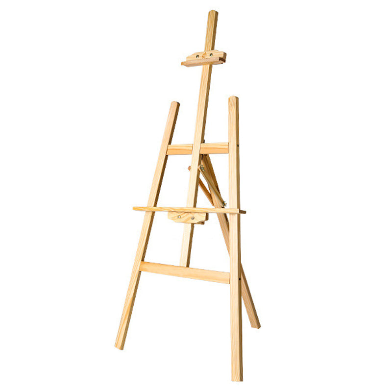 Wooden Painting Easel Finely Polished Yellow Pine Solid Wood 47“