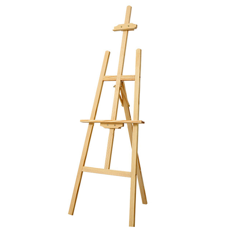 Wooden Painting Easel Finely Polished Yellow Pine Solid Wood 59“