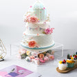 Acrylic Cake Box Stand Pedestal Riser Transparent Clear 16"x16" - YauSpark