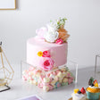 Acrylic Cake Box Stand Pedestal Riser Transparent Clear 16"x16" - YauSpark