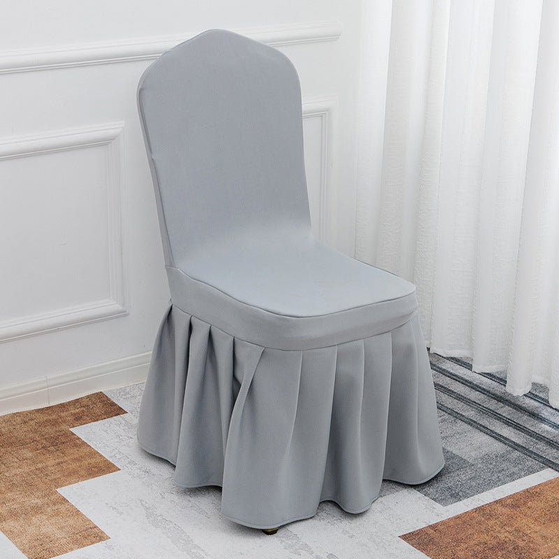 Air Layer Skirt Chair Cover Grey - YauSpark