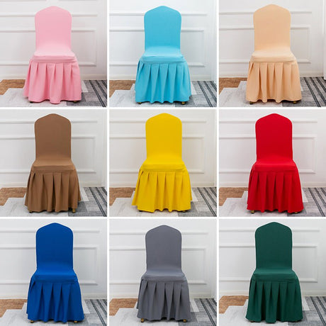 Air Layer Skirt Chair Cover Light Yellow - YauSpark