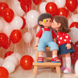 10 Pc Matte China Red Latex Helium, Air or Water Balloons 18"
