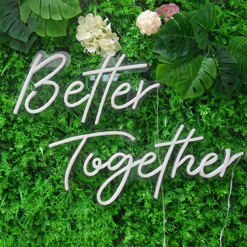 Better Together LED Neon Light Sign With Chain 32" - YauSpark
