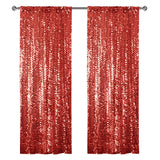 Big Payette Sequin Backdrop Drape Curtain 9ftx9ft Red - YauSpark