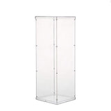 Clear Acrylic Pedestal Riser, Transparent Display Box 32" - YauSpark
