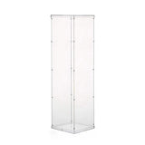 Clear Acrylic Pedestal Riser, Transparent Display Box 40" - YauSpark