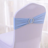 Elastic Chair Back Bow 6"x14" Navy Blue - YauSpark