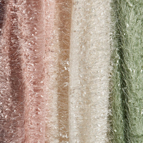 Fringe Shag Polyester Backdrop Drape Curtain 5ftx10ft Pink - YauSpark