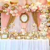 Gold Sequin Backdrop Drape Curtains with Rod Pockets - 8ftx8ft - YauSpark