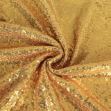 Gold Sequin Backdrop Drape Curtains with Rod Pockets - 8ftx8ft - YauSpark