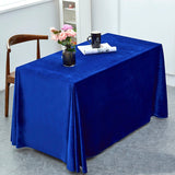 Gold Velvet Rectangular Tablecloth 60"x126" Royal Blue - YauSpark
