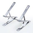 Laptop Stand Adjustable Portable Aluminum Silver - YauSpark