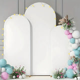 Light Blue Polyester Wedding Arch Cover - YauSpark