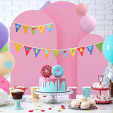 Light Pink Polyester Wedding Arch Cover - YauSpark