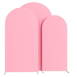 Light Pink Polyester Wedding Arch Cover - YauSpark