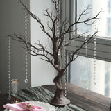 Manzanita Tree Centerpiece 34" Black with 8 Acrylic Bead Chains - YauSpark