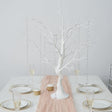 Manzanita Tree Centerpiece 34" White with 8 Acrylic Bead Chains - YauSpark