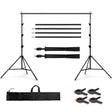 Metal Adjustable Pipe and Drape Photography Backdrop Stand Kit 8ftX10ft - YauSpark