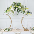 Metal Floral Arch Frame 38" Gold - YauSpark