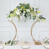 Metal Floral Arch Frame 38" Gold - YauSpark