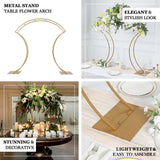 Metal Floral Arch Frame 38" Gold - YauSpark