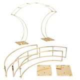 Metal Floral Arch Frame 38" Gold - YauSpark