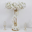 Metal Floral Riser 46" Gold Open Frame Design - YauSpark