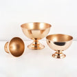 Metal Round Pedestal Flower Pot 10" Gold - YauSpark