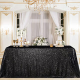Mini Sequin Rectangle Tablecloth Black - YauSpark