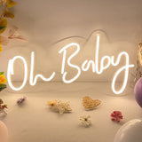Oh Baby LED Neon Light Sign With Chain 26" - YauSpark