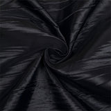 Polyester Accordion Crinkle Design Tablecloth Round Black - YauSpark