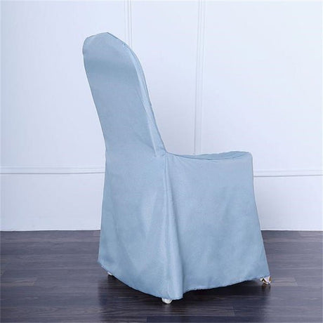 Polyester Banquet Chair Covers 18"x18"x38" Sky Blue - YauSpark