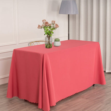 Polyester Rectangular Tablecloth 90"x156" Beige - YauSpark
