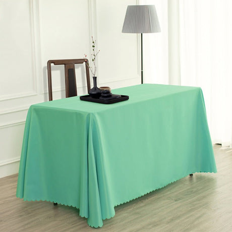 Polyester Rectangular Tablecloth 90"x156" Beige - YauSpark