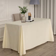 Polyester Rectangular Tablecloth 90"x156" Off White - YauSpark