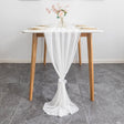 Premium Chiffon Table Runner 10ft Original White - YauSpark