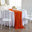 Premium Velvet Table Runner 28"x118" Orange - YauSpark