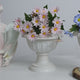4 Pcs White Crafted All Weather Roman Inspired Pedestal Column Flower Plant Stand Pot - PVC 10"