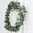 Real Touch Green Artificial Eucalyptus Boxwood Leaf Garland Vine 6.5ft - YauSpark