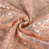 Rose Gold Sequin Backdrop Drape Curtains with Rod Pockets - 8ftx8ft - YauSpark