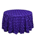 Rose Satin Round Tablecloth 130" Purple - YauSpark