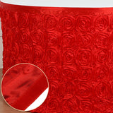 Rose Satin Table Skirt 21ft White - YauSpark